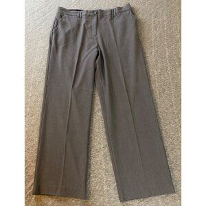 Laura Scott Womens Gray Dress Pants Size 18 Trousers Stretch Wide Leg Pockets